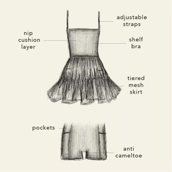 Blogilates ballerina active dress NWT - Picture 5 of 5